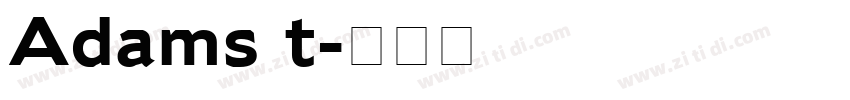 Adams t字体转换